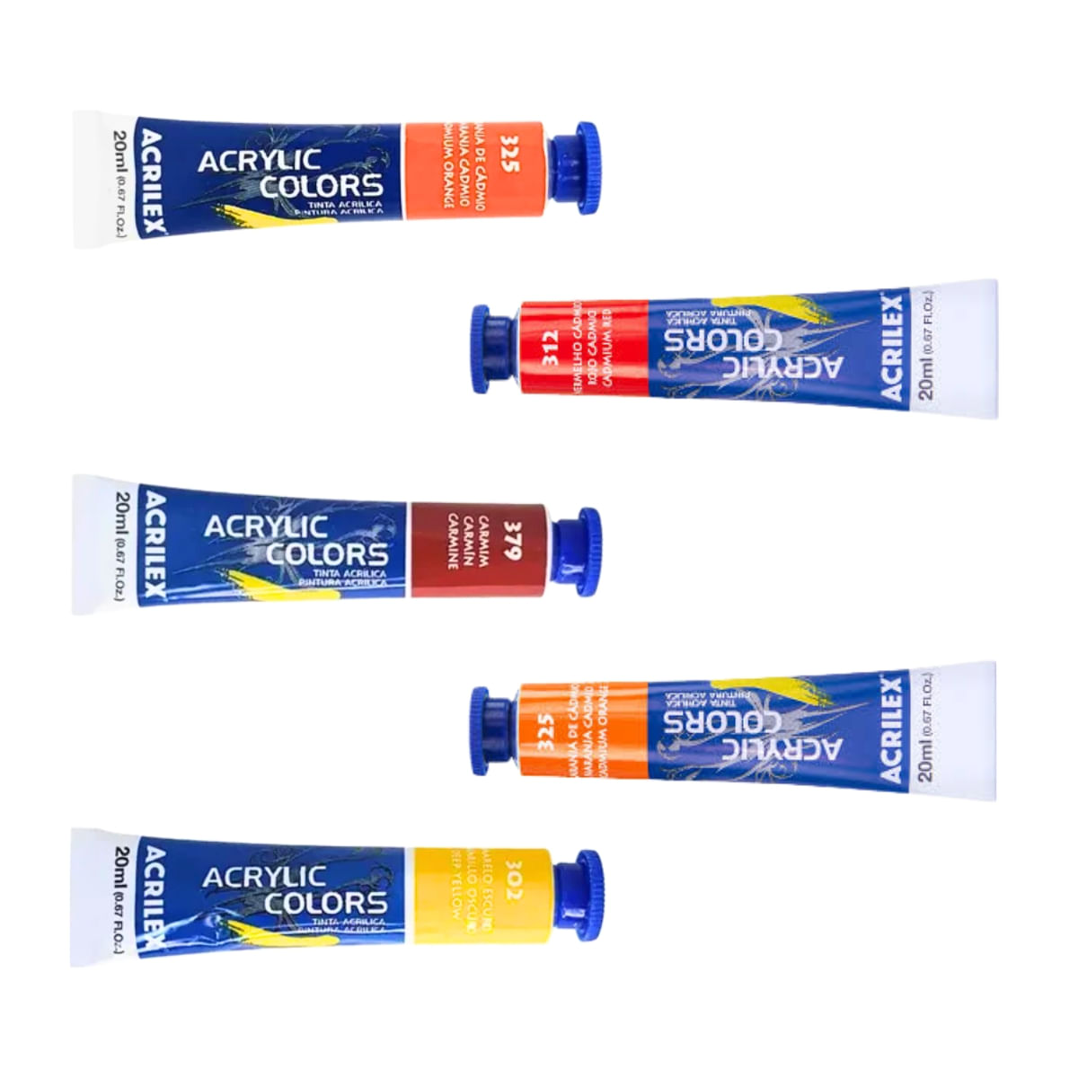 tinta-acrilica-acrylic-colors-20ml-acrilex---cores-quentes---13123-branco-iridescente---389